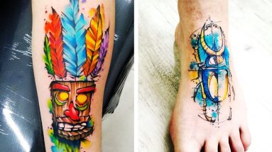 50 Colourful Watercolor Tattoo That Are Guaranteed To Intrigue You