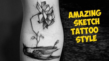 Amazing Sketch Tattoo Style by Kamil Mokot