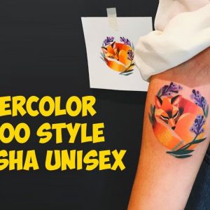 Beautiful watercolor tattoo style by Sasha Unisex