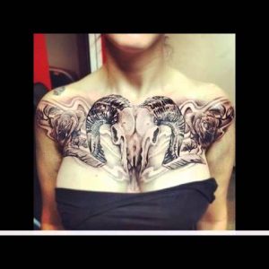 Chest Tattoo for Women