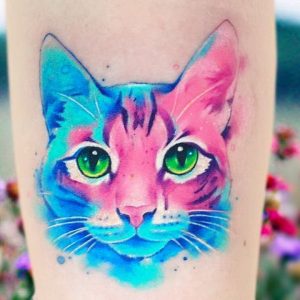 Сharming Watercolor Tattoos by Adrian Bascur