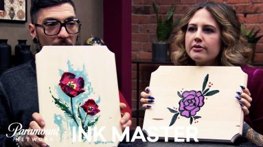 Nail Polish Art 💅 Ink Box Challenge: DJ Tambe & Katie McGowan | Ink Master