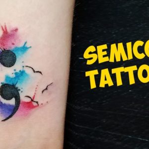 Semicolon Tattoo One small character, one big purpose