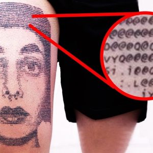 Tattoo Artist Draws Unusual Tattoos Based On The ASCII Computer Code