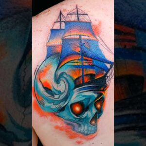 In a surprise to no one, Koral delivered on epic colors ⛵️🌅 #InkMaster