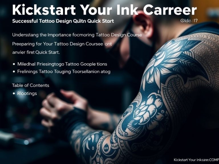 Kickstart Your Ink Career: Essential Tips for a Successful Tattoo Design Course Quick Start